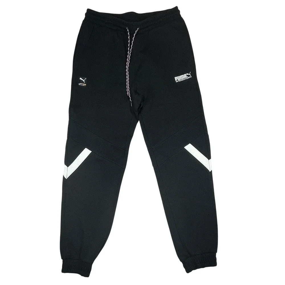 Puma International Joggers Mens Large Black Multi-Color Drawstring 599793-01